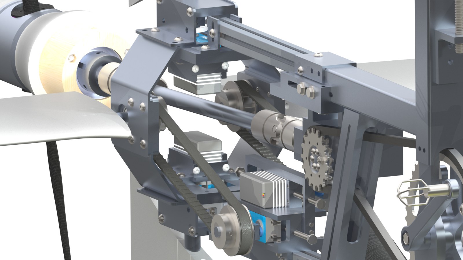 CAD rendering of control ring in its electrical control configuration.